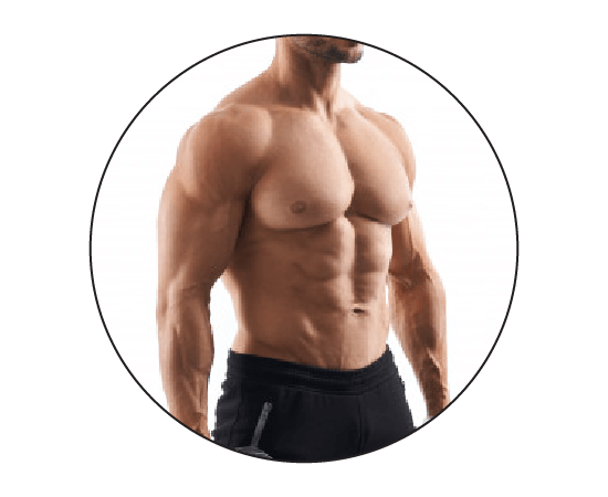 Patient E Body Builder - Pre -Operative Tummy Tuck Frontal Image